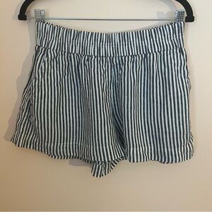 A New Day Striped linen shorts